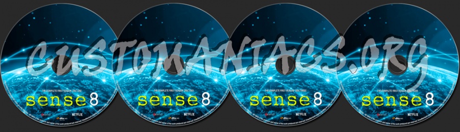 Sense8 Season 1 blu-ray label