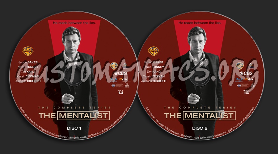 The Mentalist blu-ray label