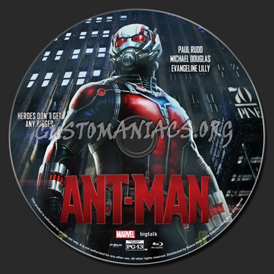 Ant-Man blu-ray label