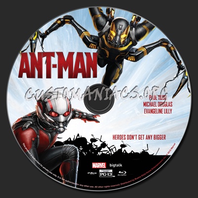 Ant-Man blu-ray label