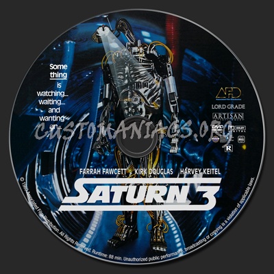 Saturn 3 dvd label