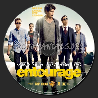 Entourage (2015) dvd label