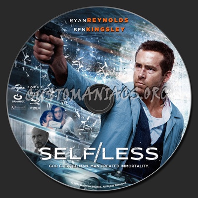 Self/less blu-ray label