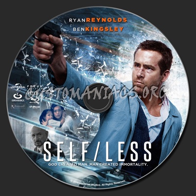 Self/less blu-ray label