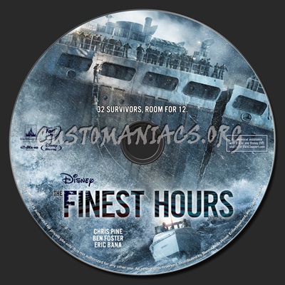 The Finest Hours blu-ray label