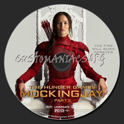 The Hunger Games: Mockingjay Part 2 dvd label