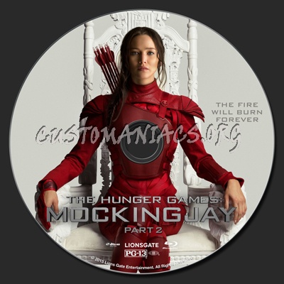 The Hunger Games: Mockingjay Part 2 blu-ray label