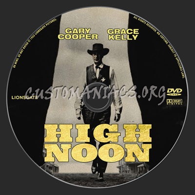 High Noon dvd label