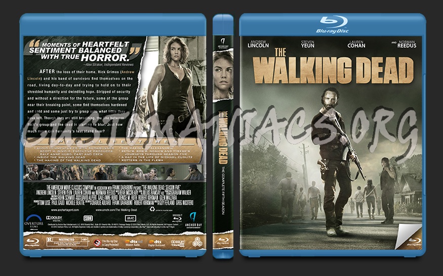 The Walking Dead Season Five blu-ray cover