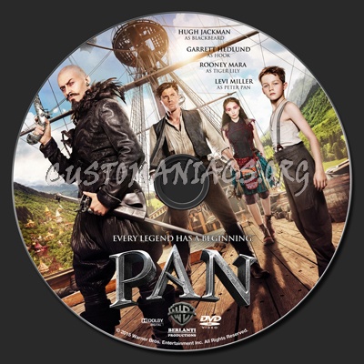 Pan (2015) dvd label