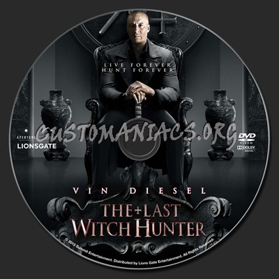 The Last Witch Hunter dvd label