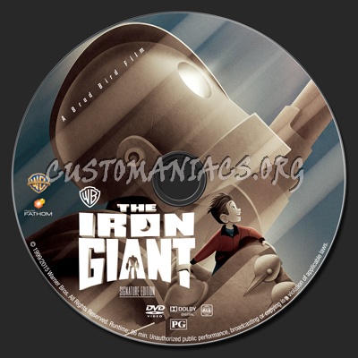 The Iron Giant - Signature Edition dvd label