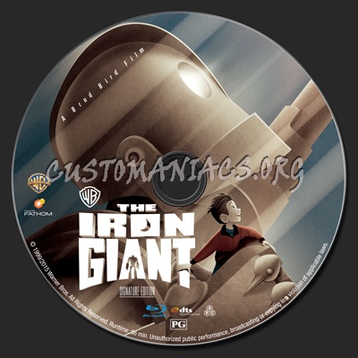 The Iron Giant - Signature Edition blu-ray label