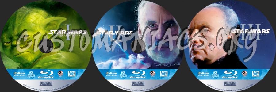 Star Wars: Prequel Trilogy blu-ray label