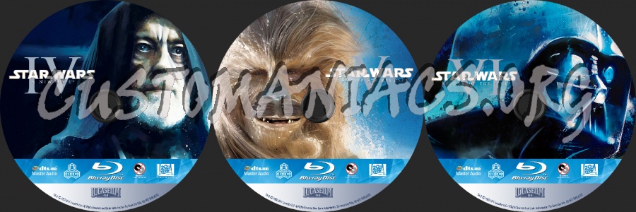 Star Wars: Original Trilogy blu-ray label