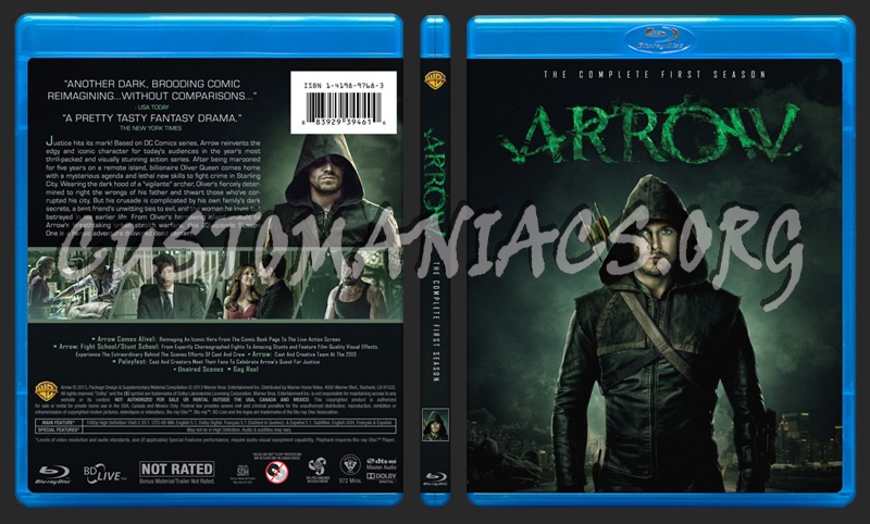 Arrow - Season 1 blu-ray cover