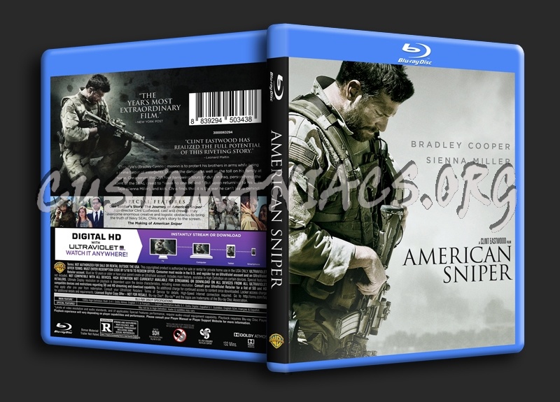 American Sniper blu-ray cover