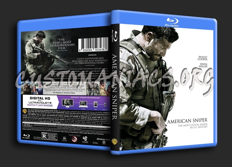 American Sniper blu-ray cover