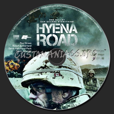 Hyena Road dvd label
