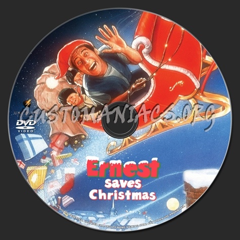 Ernest Saves Christmas dvd label