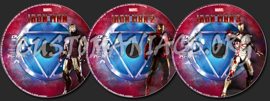 Iron Man Collection dvd label