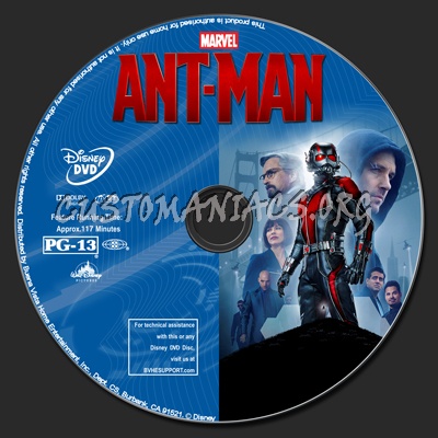 Ant-Man dvd label