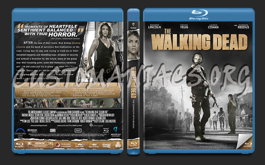 The Walking Dead Season Five blu-ray cover