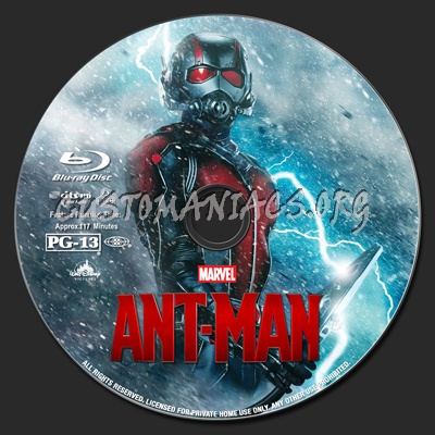 Ant-Man (2D+3D) blu-ray label