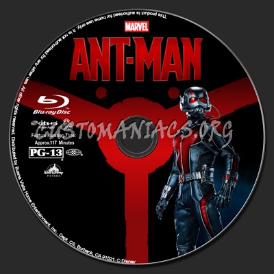 Ant-Man (2D+3D) blu-ray label