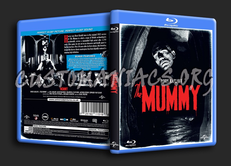 The Mummy (1932) blu-ray cover