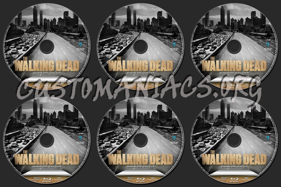The Walking Dead Season One blu-ray label