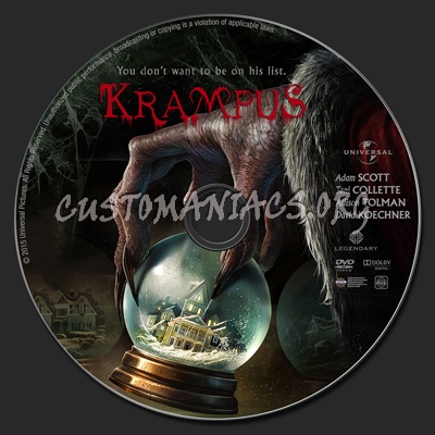 Krampus (2015) dvd label