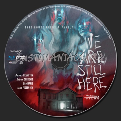 We Are Still Here blu-ray label