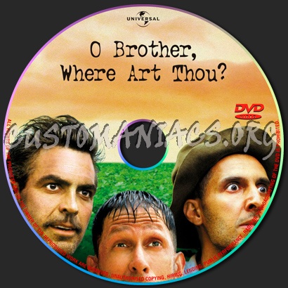 O Brother, Where Art Thou? dvd label