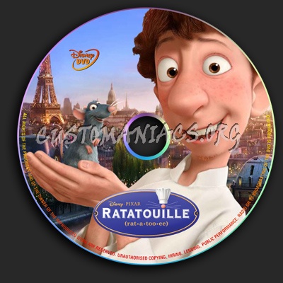 Ratatouille dvd label