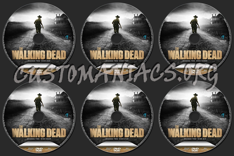 The Walking Dead Season Two dvd label