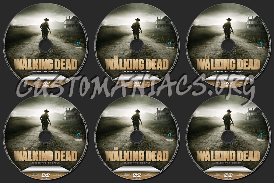 The Walking Dead Season Two dvd label