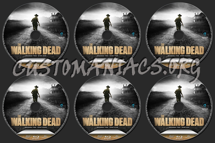 The Walking Dead Season Two blu-ray label