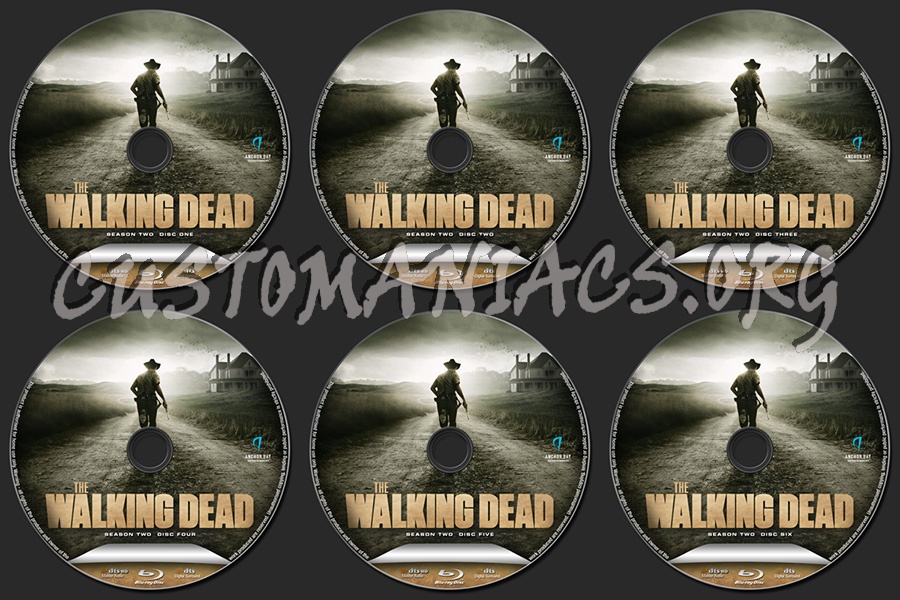 The Walking Dead Season Two blu-ray label