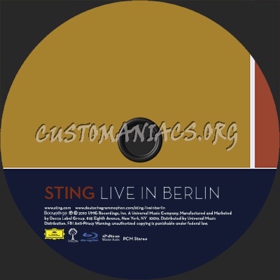 Sting - Live In Berlin blu-ray label