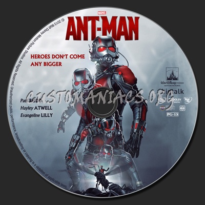 Ant-man dvd label