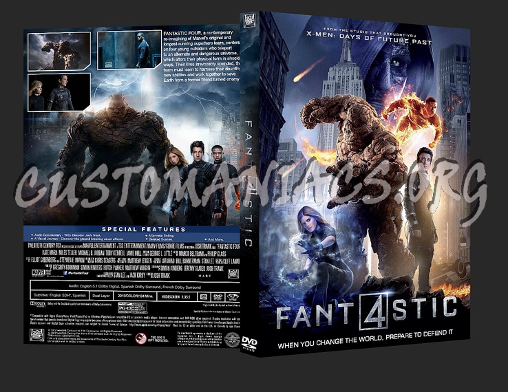 Fantastic Four (2015) dvd cover