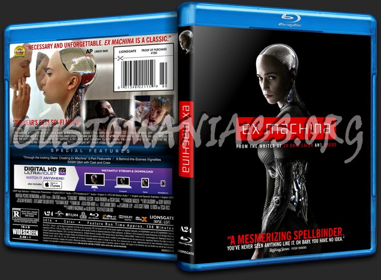 Ex Machina blu-ray cover