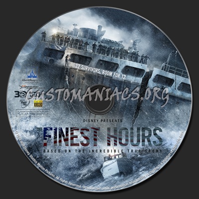 The Finest Hours blu-ray label