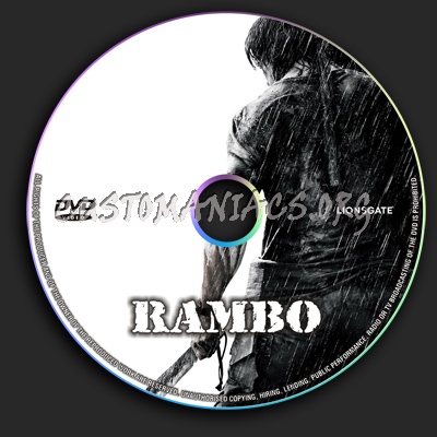 Rambo 4 dvd label
