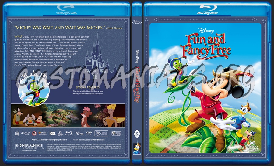 Fun and Fancy Free blu-ray cover