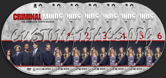 Criminal Minds - Season 10 dvd label