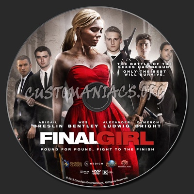 Final Girl (2015) dvd label