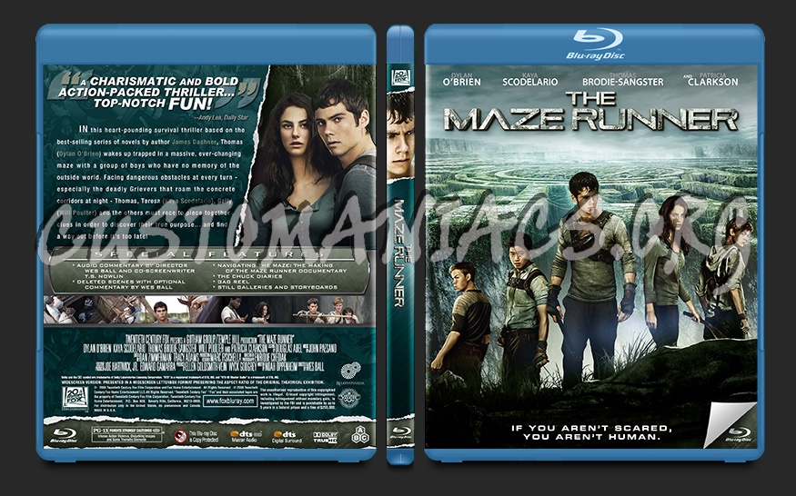 The Maze Runner blu-ray cover