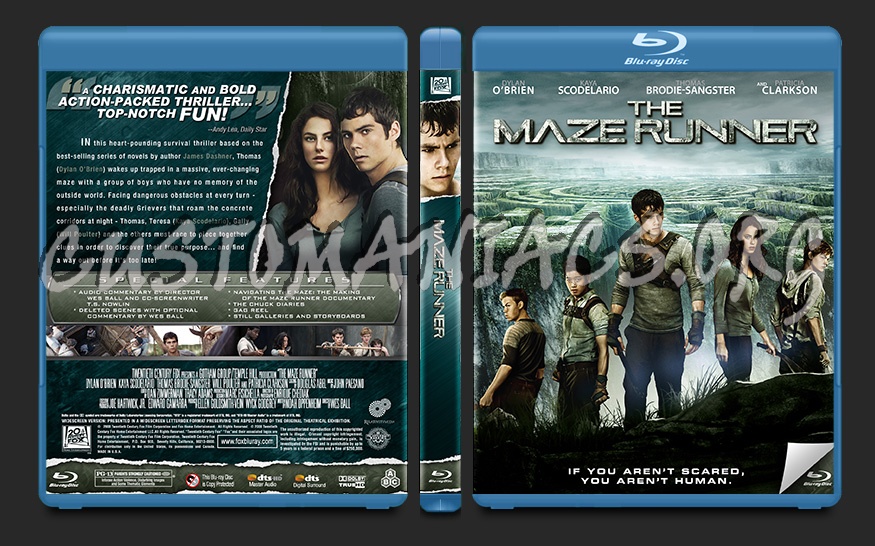 The Maze Runner blu-ray cover